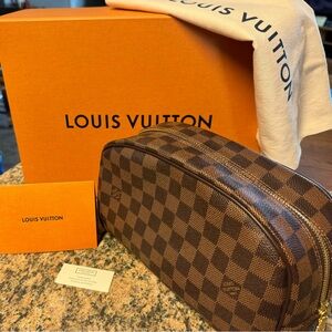 Louis Vuitton Damier Ebene Trousse Toilette 25 cosmetic bag